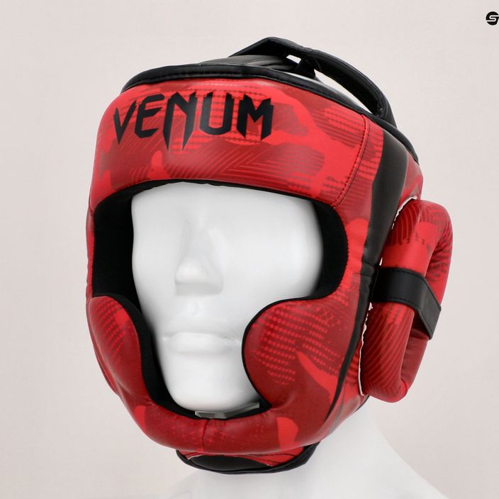 Casco da boxe Venum Elite red camo 13