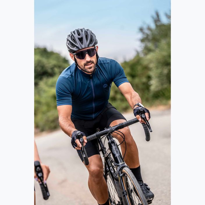 Maglia da ciclismo Rogelli Essential blu da uomo 8