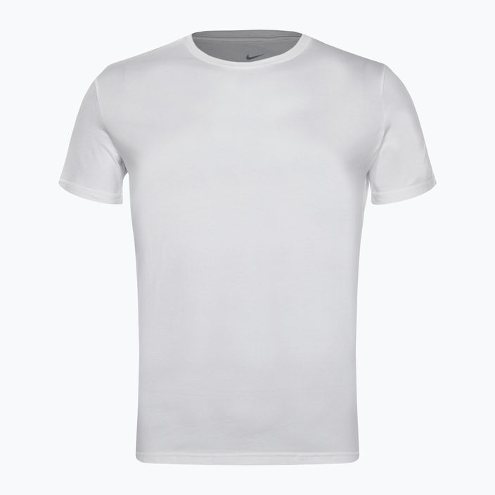 T-shirt da allenamento da uomo Nike Everyday Cotton Stretch Crew Neck bianco