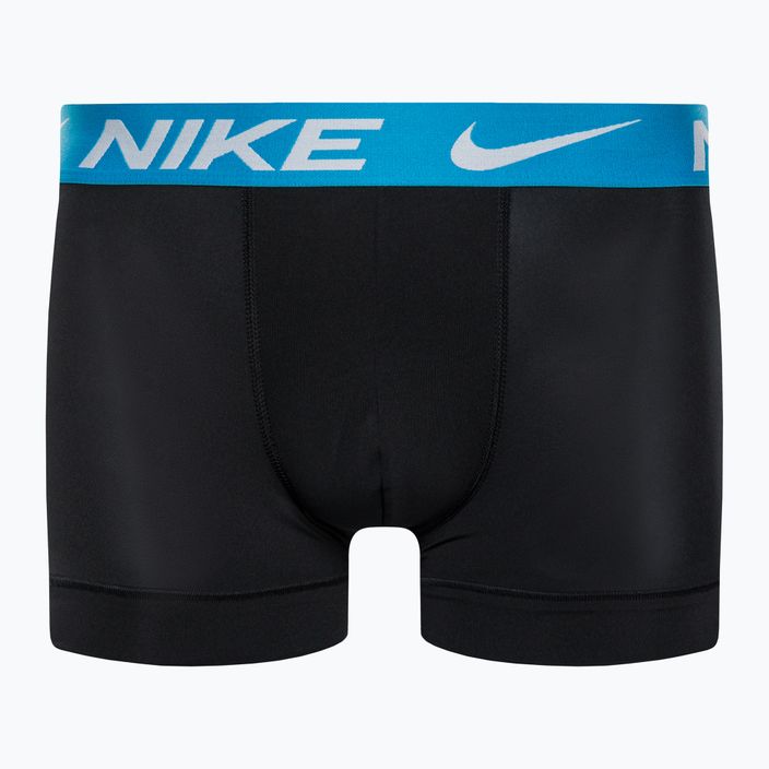 Uomo Nike Dri-Fit Essential Micro Trunk boxer 3 paia nero/rosso/blu fulmine wb 2