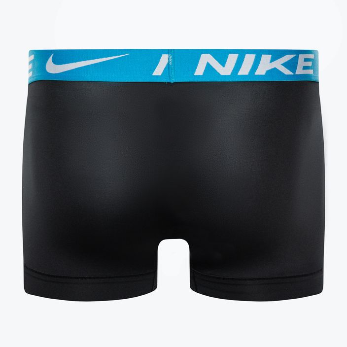 Uomo Nike Dri-Fit Essential Micro Trunk boxer 3 paia nero/rosso/blu fulmine wb 3