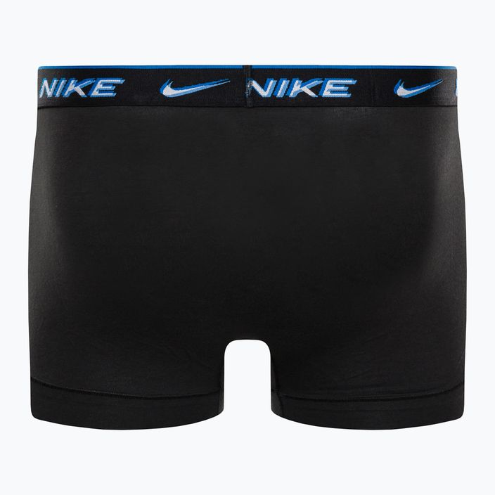 Uomo Nike Everyday Cotton Stretch Trunk boxer 3 paia nero/trasparenza wb 3