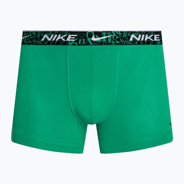 Uomo Nike Everyday Cotton Stretch Trunk boxer 3 paia rosso/blu acquario/verde stadio 4