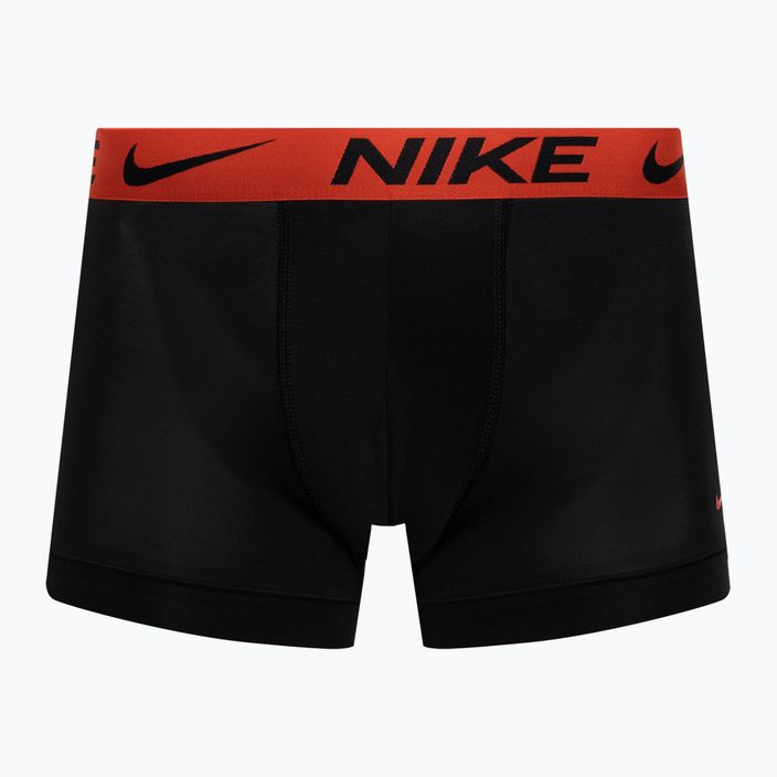 Nike Dri-Fit Essential Micro Trunk boxer da uomo 3 paia stampa gotica/nero/rosso picante 4