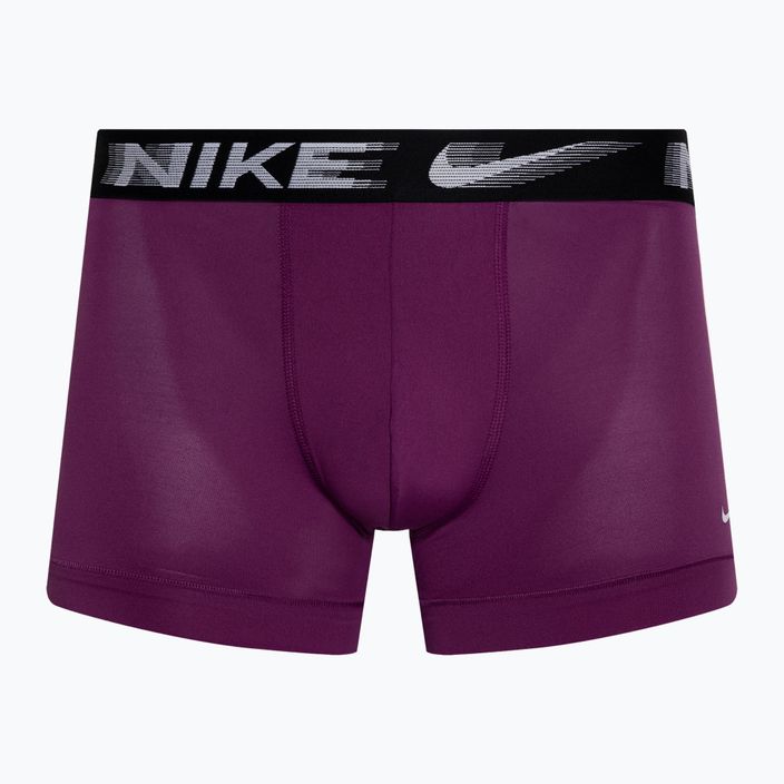 Nike Dri-Fit Essential Micro Trunk boxer da uomo 3 paia viola/grigio lupo/nero 4
