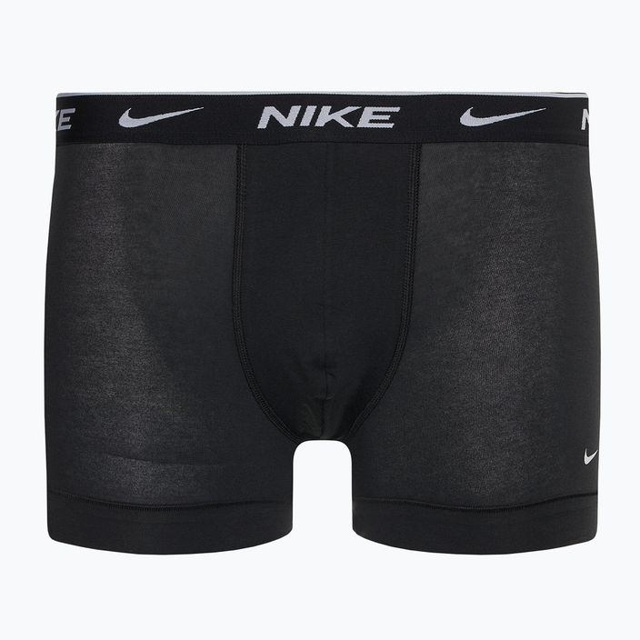 Boxer da uomo Nike Everyday Cotton Stretch Trunk 3 paia nero/marino arancio/nero 2