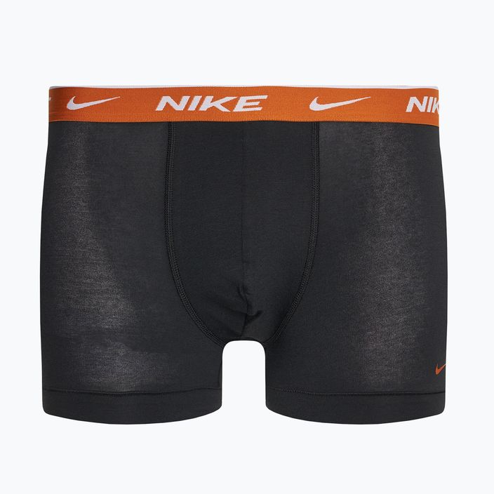 Boxer da uomo Nike Everyday Cotton Stretch Trunk 3 paia nero/marino arancio/nero 6