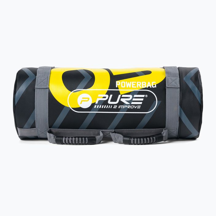 Pure2Improve Power Bag 5 kg sacca da allenamento nera e gialla P2I201710 2