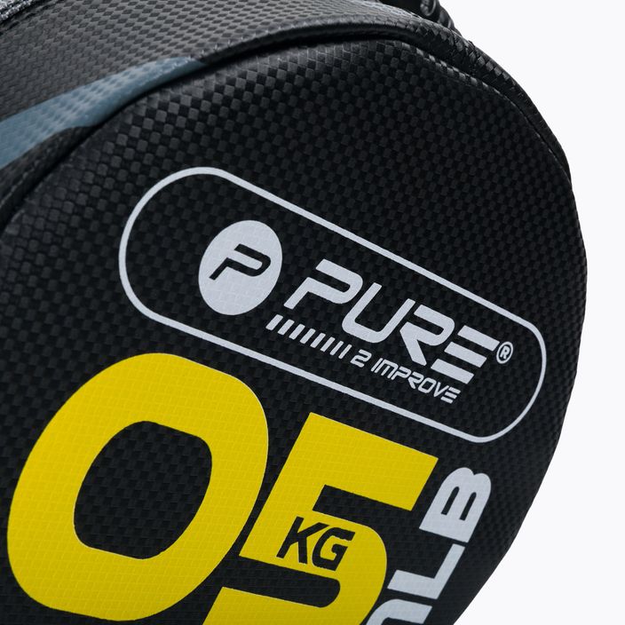 Pure2Improve Power Bag 5 kg sacca da allenamento nera e gialla P2I201710 3