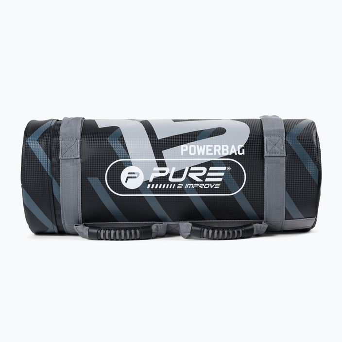 Pure2Improve 15kg Power Bag grigio/nero P2I201730 borsa da allenamento 2