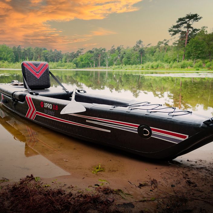 Pure4Fun kayak ibrido per 1 persona/SUP Dual Purpose nero/rosso/bianco 4