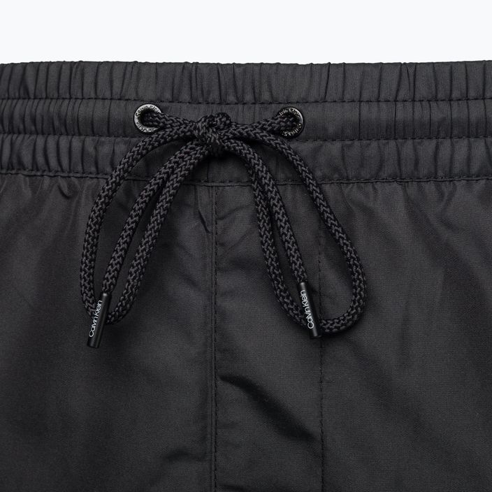 Pantaloncini da bagno Calvin Klein Medium con coulisse da uomo, nero 7