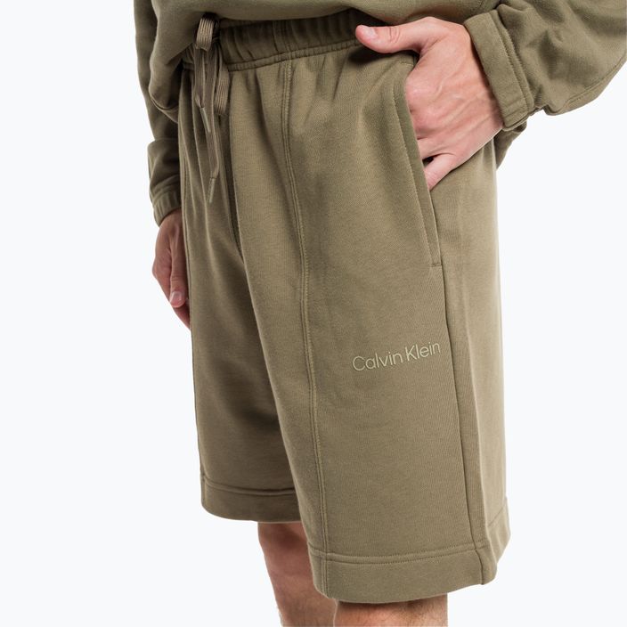 Pantaloncini da uomo Calvin Klein 8.5" in maglia grigio oliva 3
