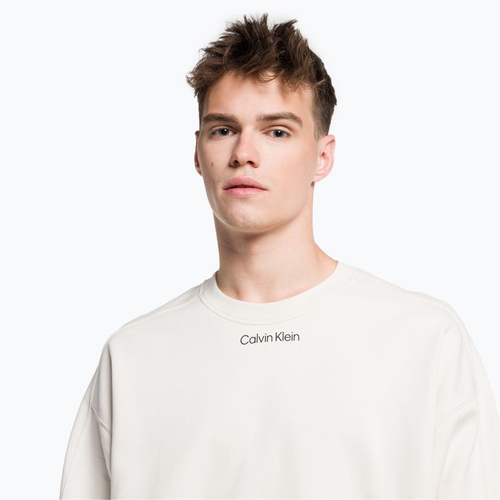 Felpa Calvin Klein Pullover da uomo in gesso 4