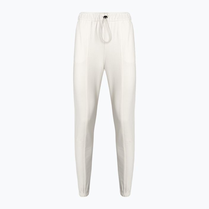 Pantaloni Calvin Klein Knit da donna in pelle scamosciata bianca 5