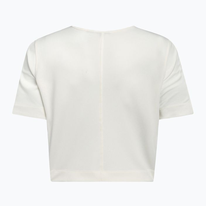 Maglietta Calvin Klein Knit donna in pelle scamosciata bianca 6