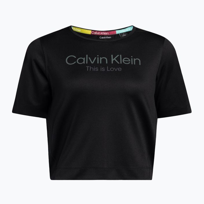 Maglietta Calvin Klein Knit da donna in maglia nera beauty 5