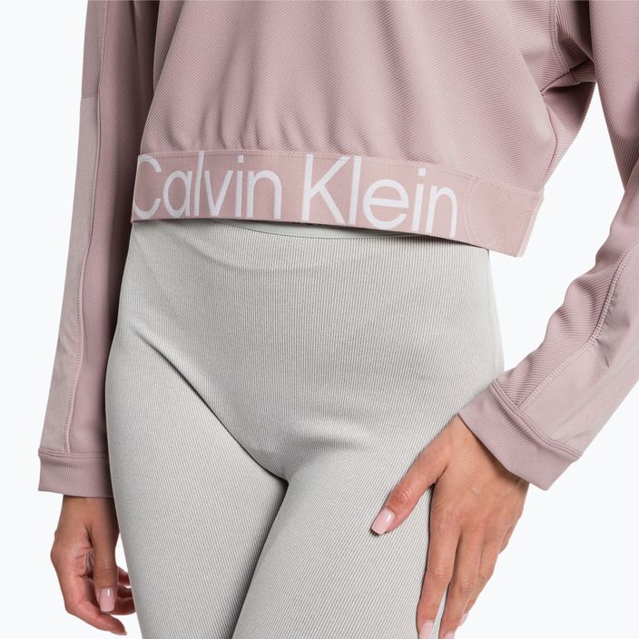 Felpa da donna Calvin Klein Pullover grigio rosa 4