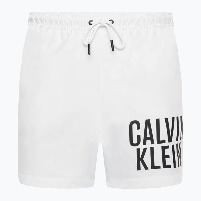 Pantaloncini da bagno Calvin Klein Medium con coulisse da uomo, bianco