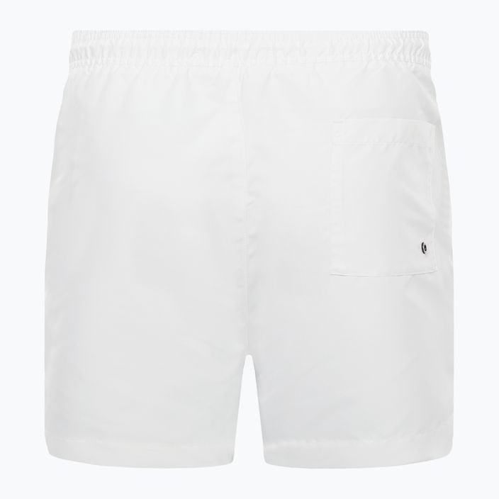 Pantaloncini da bagno Calvin Klein Medium con coulisse da uomo, bianco 2