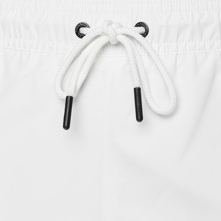 Pantaloncini da bagno Calvin Klein Medium con coulisse da uomo, bianco 3
