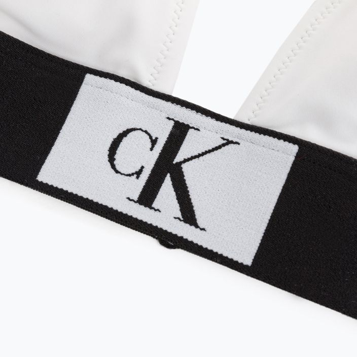 Calvin Klein Triangle-Rp - top costume da bagno bianco 3