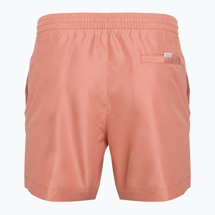 Pantaloncini da bagno Calvin Klein Medium con coulisse da uomo, rosa 2