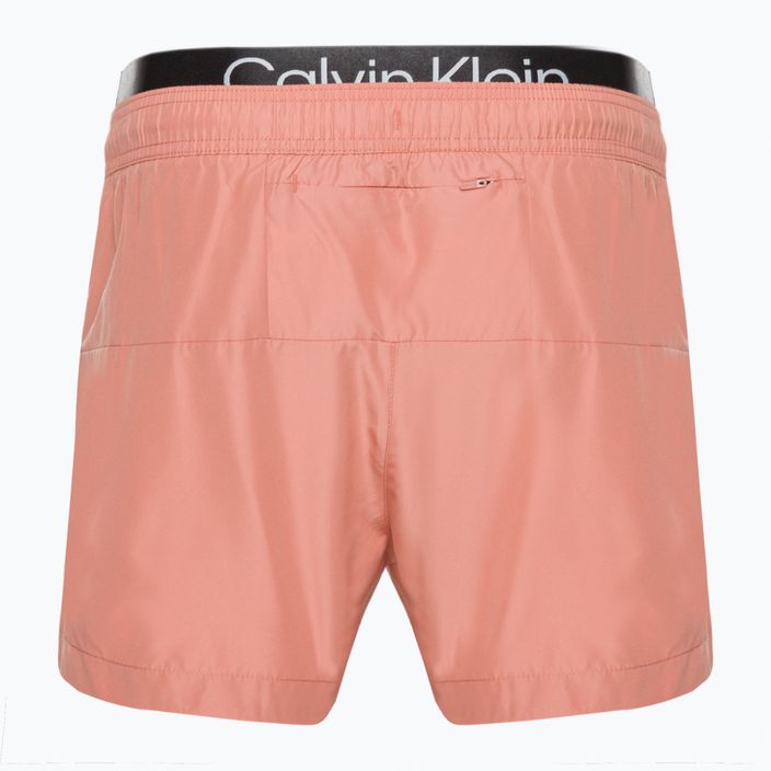 Pantaloncini da bagno Calvin Klein Double Wb rosa uomo 2
