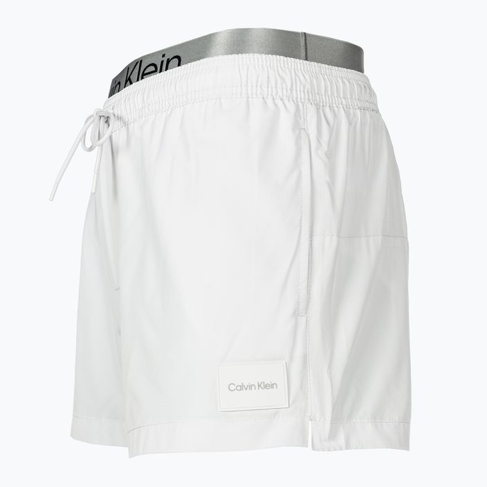 Pantaloncini da bagno Calvin Klein Short Double Waistband da uomo nimbus cloud 3