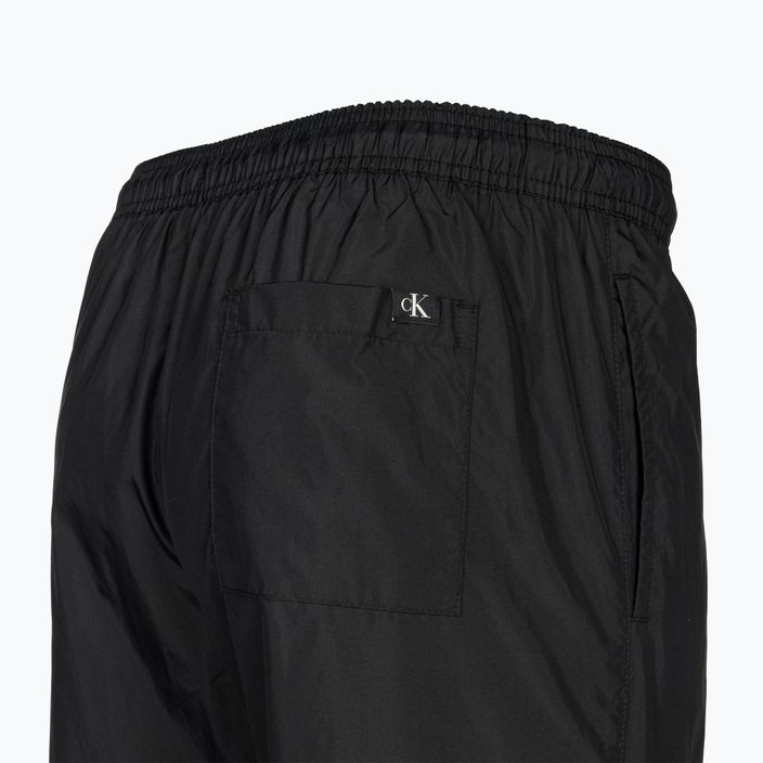 Pantaloncini da bagno Calvin Klein Medium con coulisse, nero/blu, uomo 4