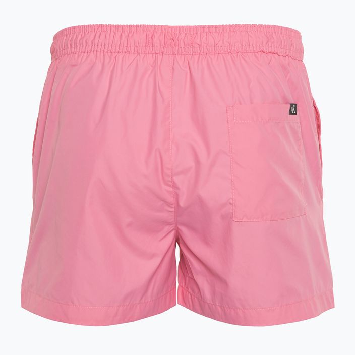 Calvin Klein Uomo Pantaloncini da bagno corti con coulisse rosa 2