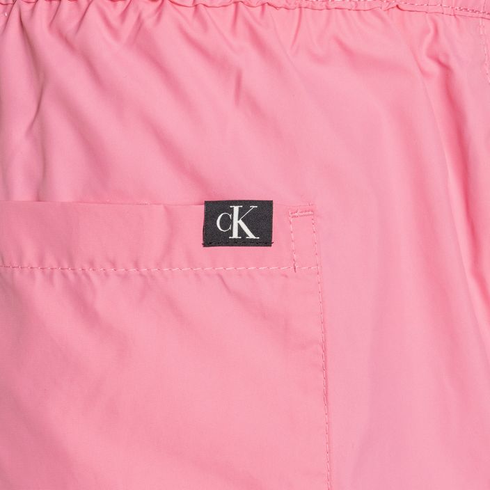 Calvin Klein Uomo Pantaloncini da bagno corti con coulisse rosa 4