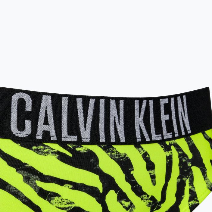 Calvin Klein Bikini Stampa zebrata scoppiata slip del costume da bagno 3