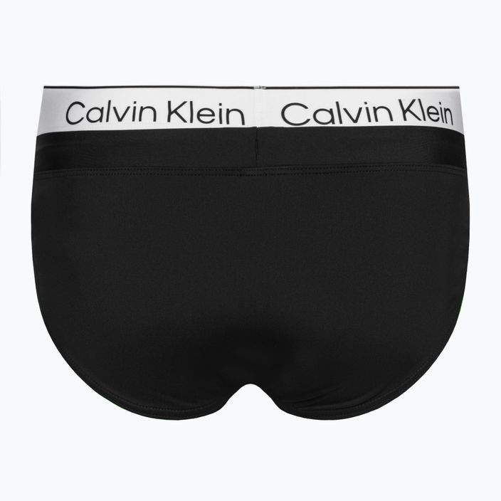 Slip Calvin Klein Uomo Slip da bagno Double WB nero 2