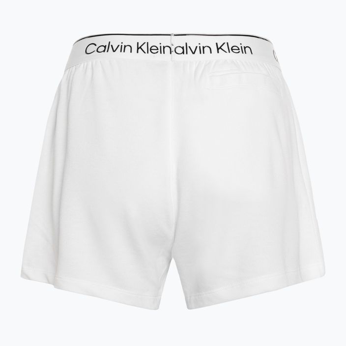 Pantaloncini rilassati Calvin Klein da donna, bianco classico 2