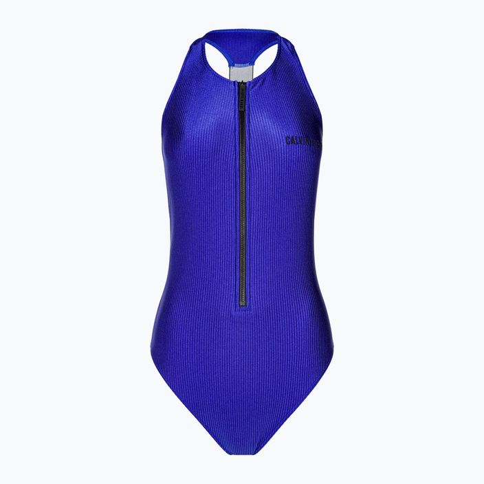 Costume da bagno intero Calvin Klein Racerback Donna Midnight Lagoon