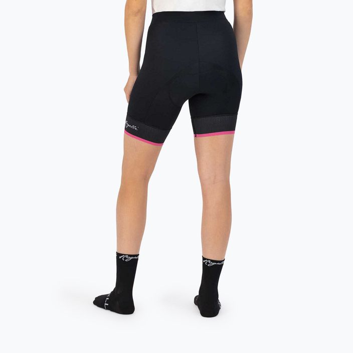 Pantaloncini da ciclismo Rogelli Select II donna nero/rosa 2