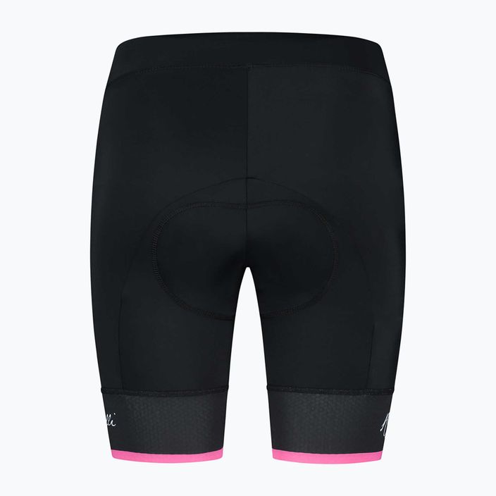 Pantaloncini da ciclismo Rogelli Select II donna nero/rosa 4