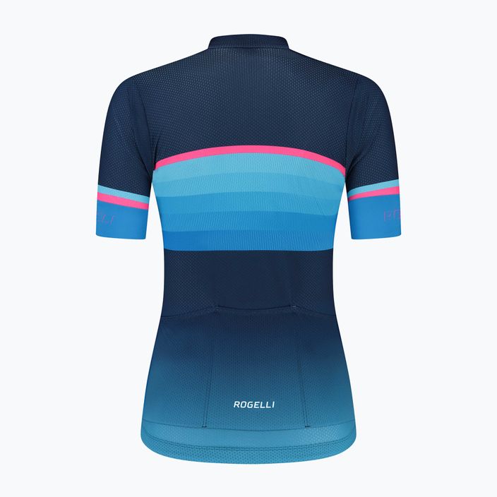 Maglia da ciclismo Rogelli Impress II donna blu/rosa/nero 4