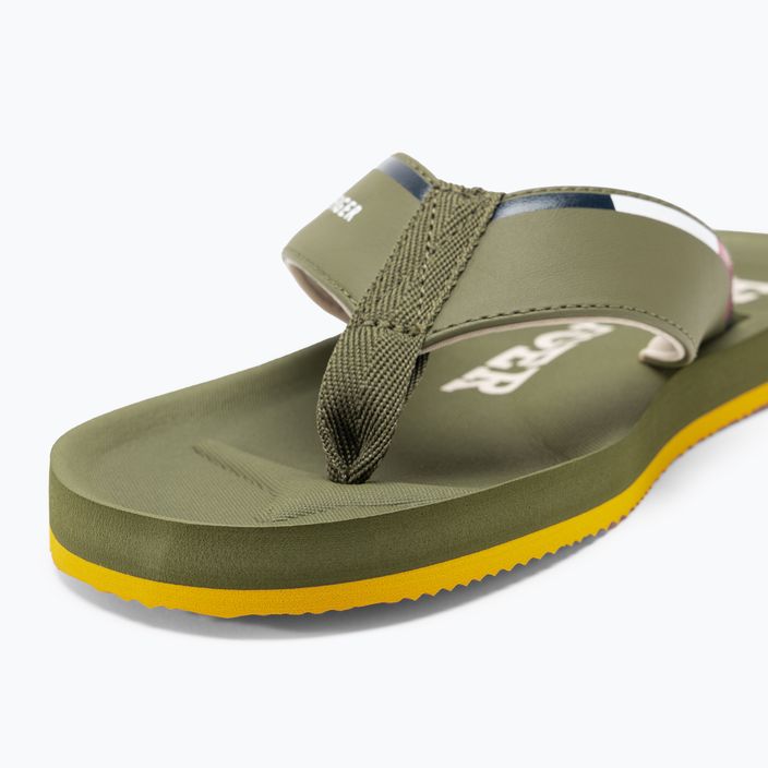 Tommy Hilfiger Comfort Beach Sandal da uomo, infradito verde militare 7