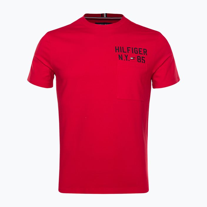 Tommy Hilfiger Graphic Tee uomo rosso 5
