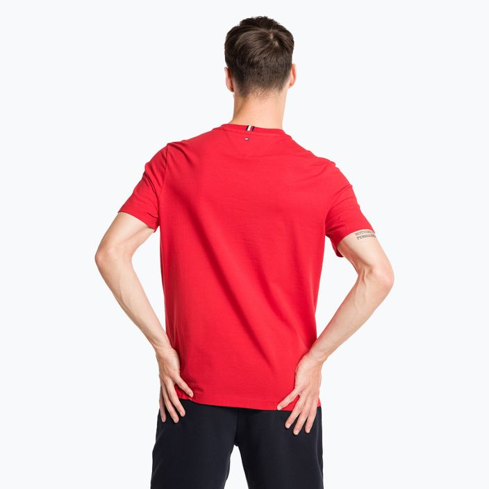 Tommy Hilfiger Graphic Tee uomo rosso 3