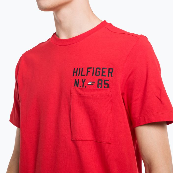 Tommy Hilfiger Graphic Tee uomo rosso 4