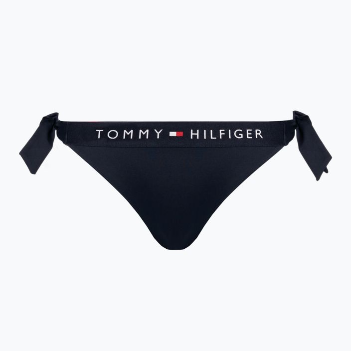 Tommy Hilfiger - Slip del costume da bagno blu con laccetti laterali
