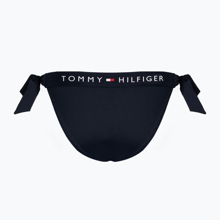 Tommy Hilfiger - Slip del costume da bagno blu con laccetti laterali 2