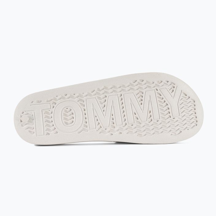 Tommy Jeans Flag Pool Slide Ess ecrù infradito da donna 5