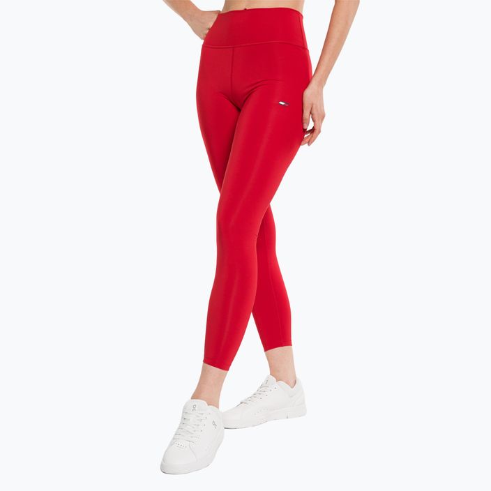 Tommy Hilfiger Essentials Rw 7/8 rosso - leggings da allenamento da donna