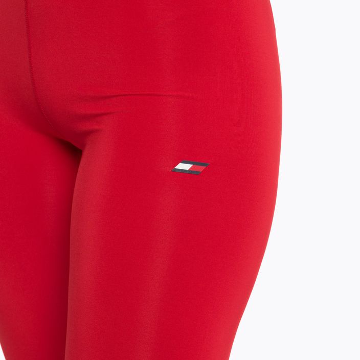 Tommy Hilfiger Essentials Rw 7/8 rosso - leggings da allenamento da donna 4