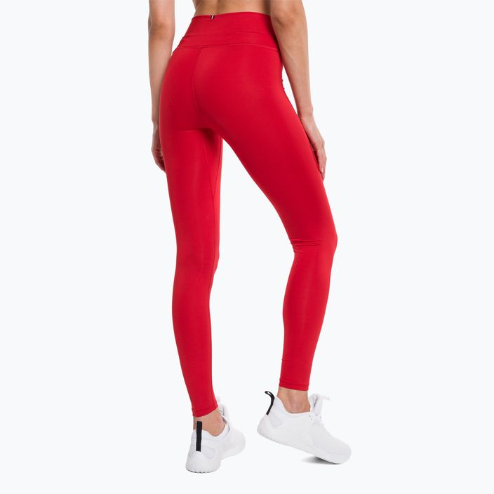 Tommy Hilfiger Essentials Rw Full Length leggings da allenamento da donna rosso 3