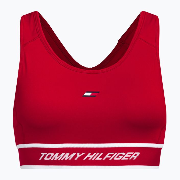 Reggiseno fitness Tommy Hilfiger Mid Int Tape Racer Back rosso 5